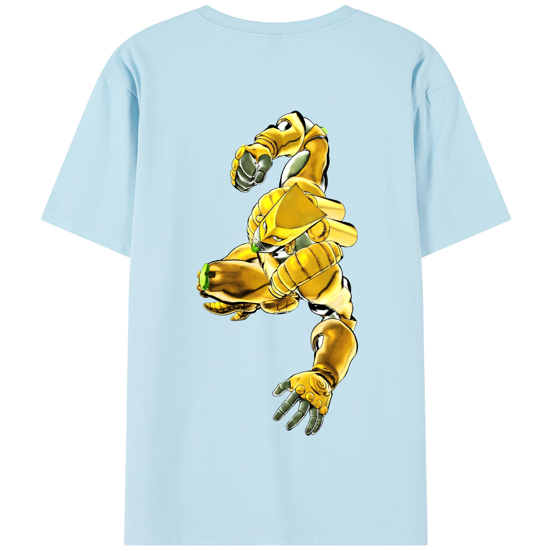 （画像用） ジョジョの奇妙な冒険 ディオ?ブランドー JoJo's Bizarre Adventure Dio Brando 綿100％半袖Tシャツ（背面プリント）